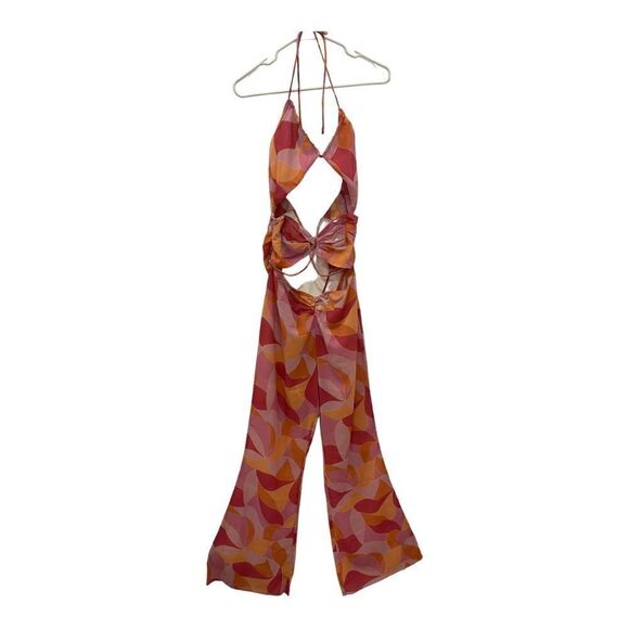 Lovers and Friends Feelin Groovy Jumpsuit in Fuchsia Geo.Size M - Picture 5 of 16